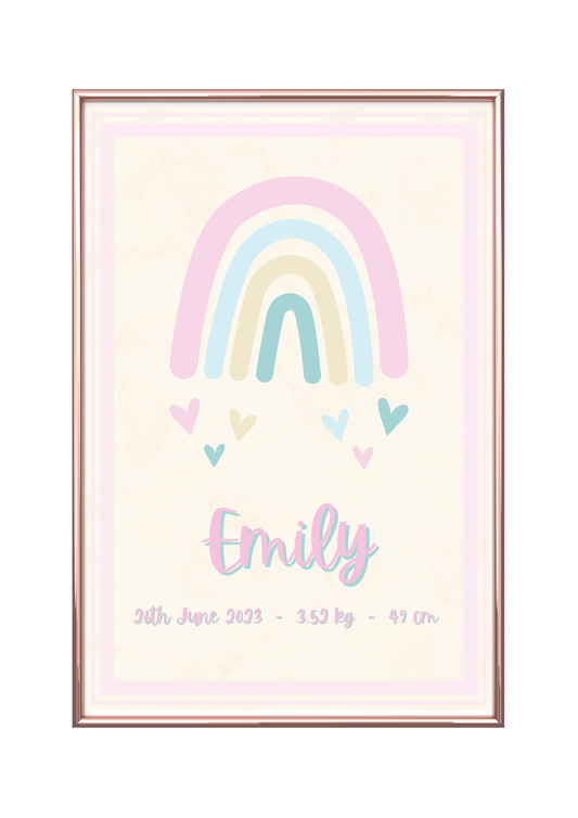 Rainbow Baby Name Customise