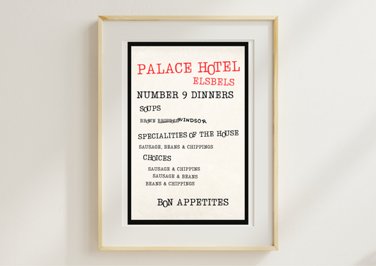 Palace Hotel Menu - Carry On Abroad